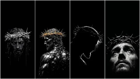 Dark Jesus iPhone Wallpapers