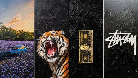 Impasto Oil Painting iPhone Wallpapers