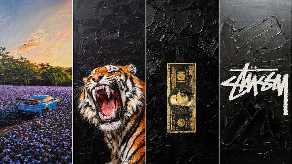 Impasto Oil Painting iPhone Wallpapers