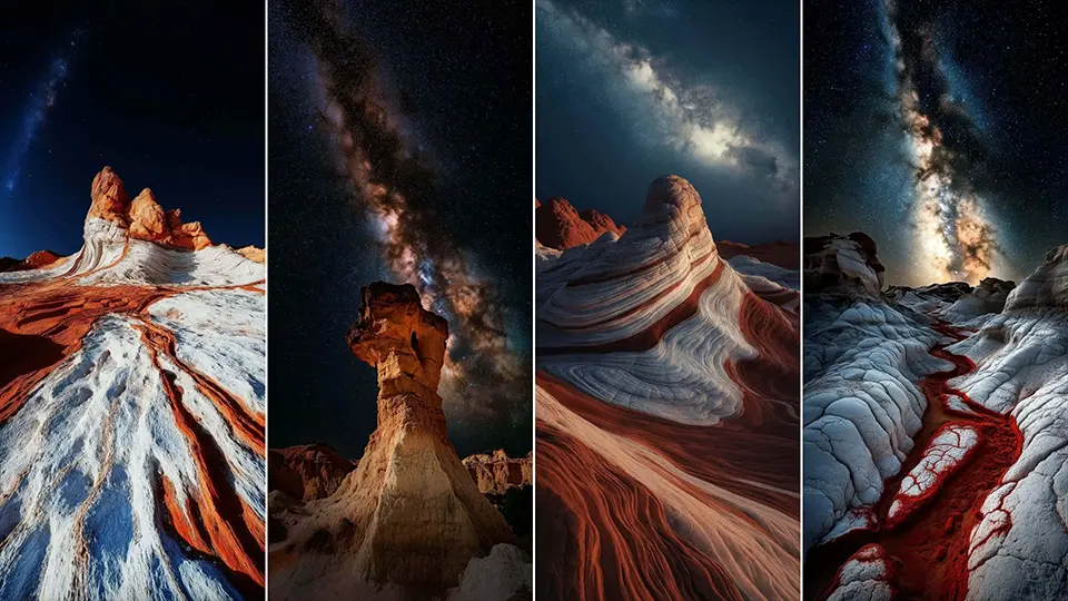 Milky Way Desert Wallpapers