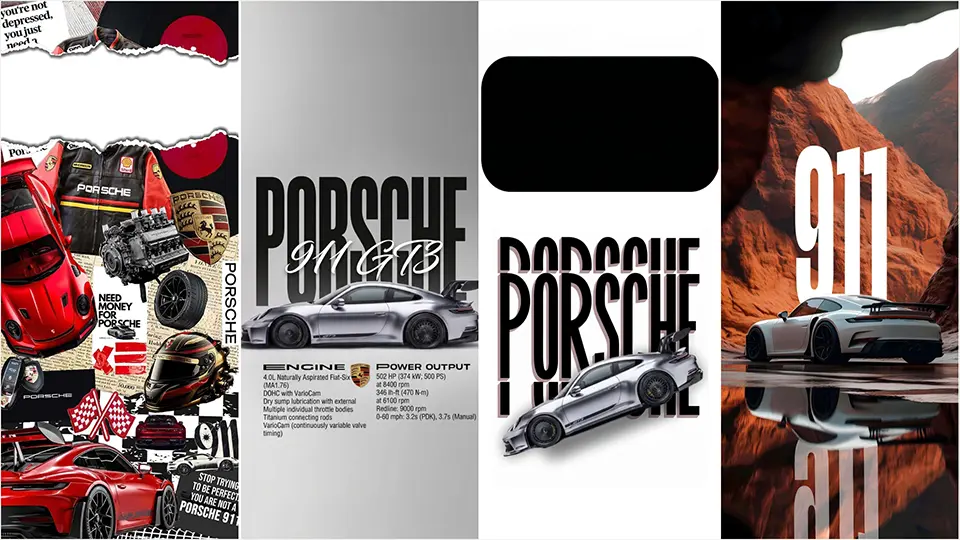 Porsche 911 iPhone Wallpaper Pack