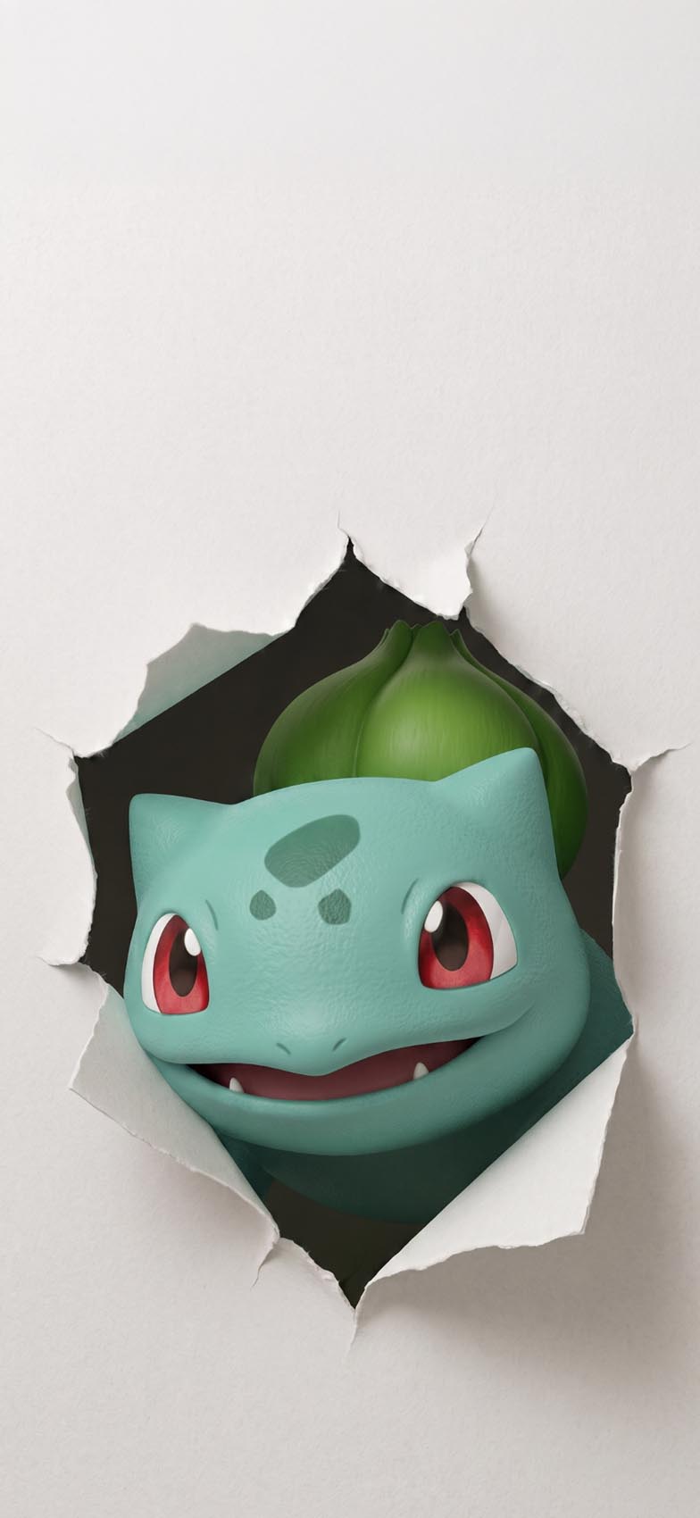 10 Best Pokémon iPhone Wallpapers (Torn Paper Effect, Free HD Download) 1 bulbasaur-torn-paper-pokemon-iphone-wallpaper