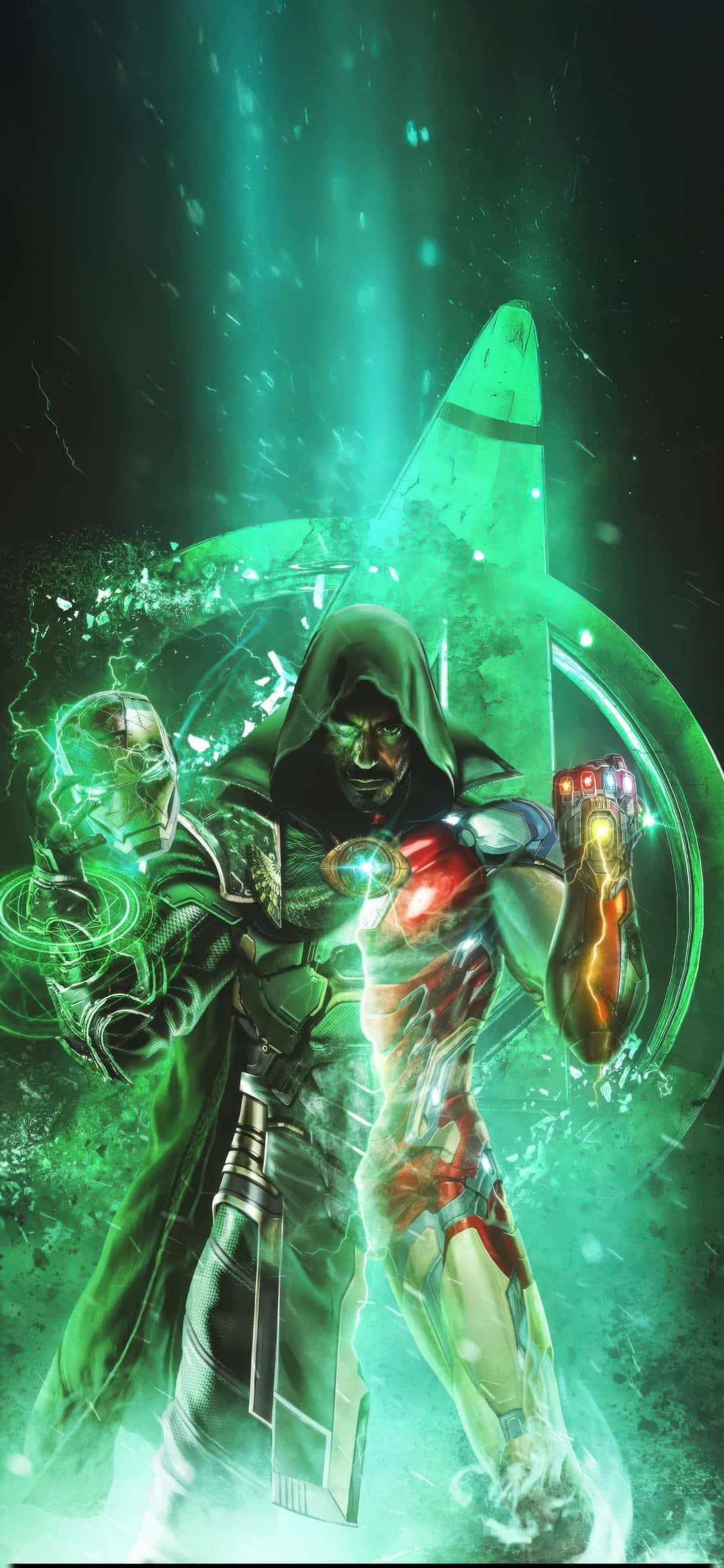 Doctor Doom AMOLED Wallpapers for iPhone 4K 1 iron-man-vs-doctor-doom-titans-clash-iPhone-Wallpaper