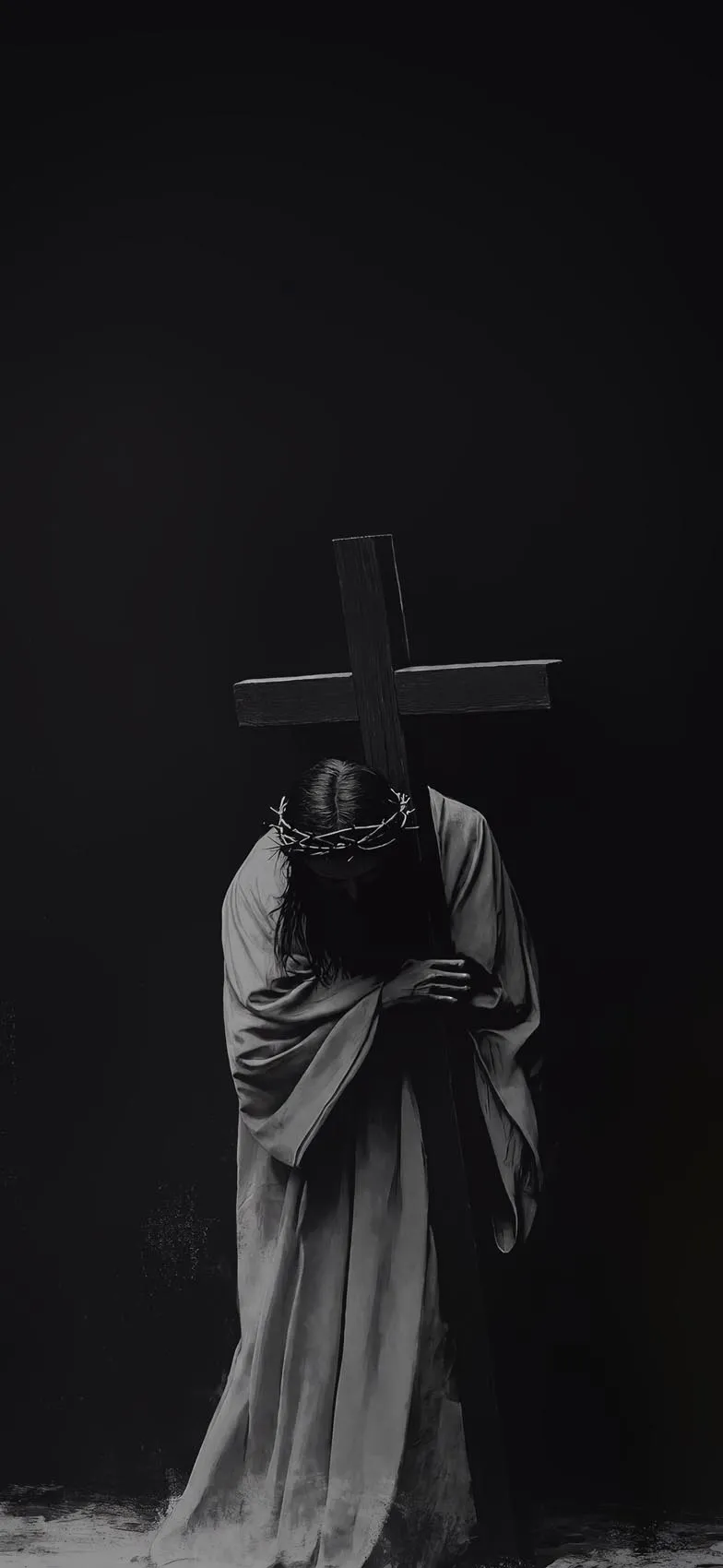 Jesus iPhone Wallpapers (4K HD) – Free Christian Backgrounds 1 jesus-carrying-cross-iPhone-Wallpaper