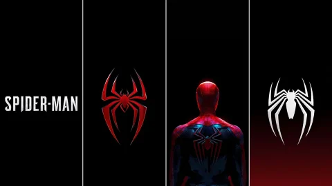 Spider-Man Pure Black AMOLED Wallpapers