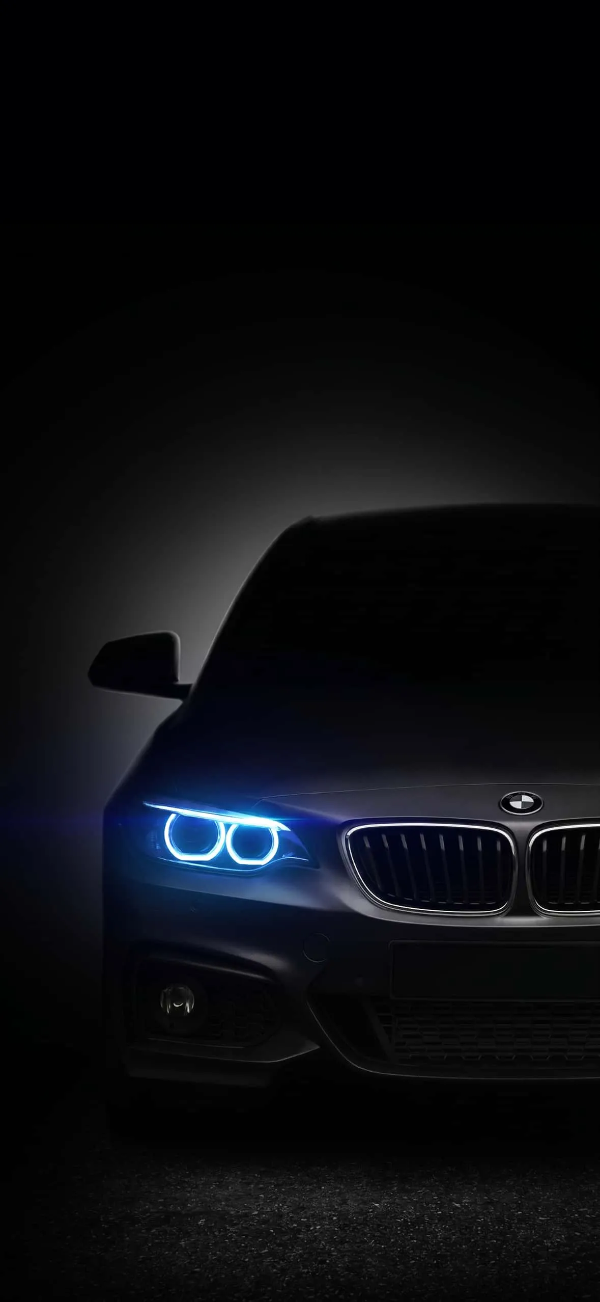 BMW M4 iPhone Wallpapers: High-Resolution 4K Backgrounds 9 dark-bmw-angel-eyes-blue-led-headlights-iphone-wallpaper