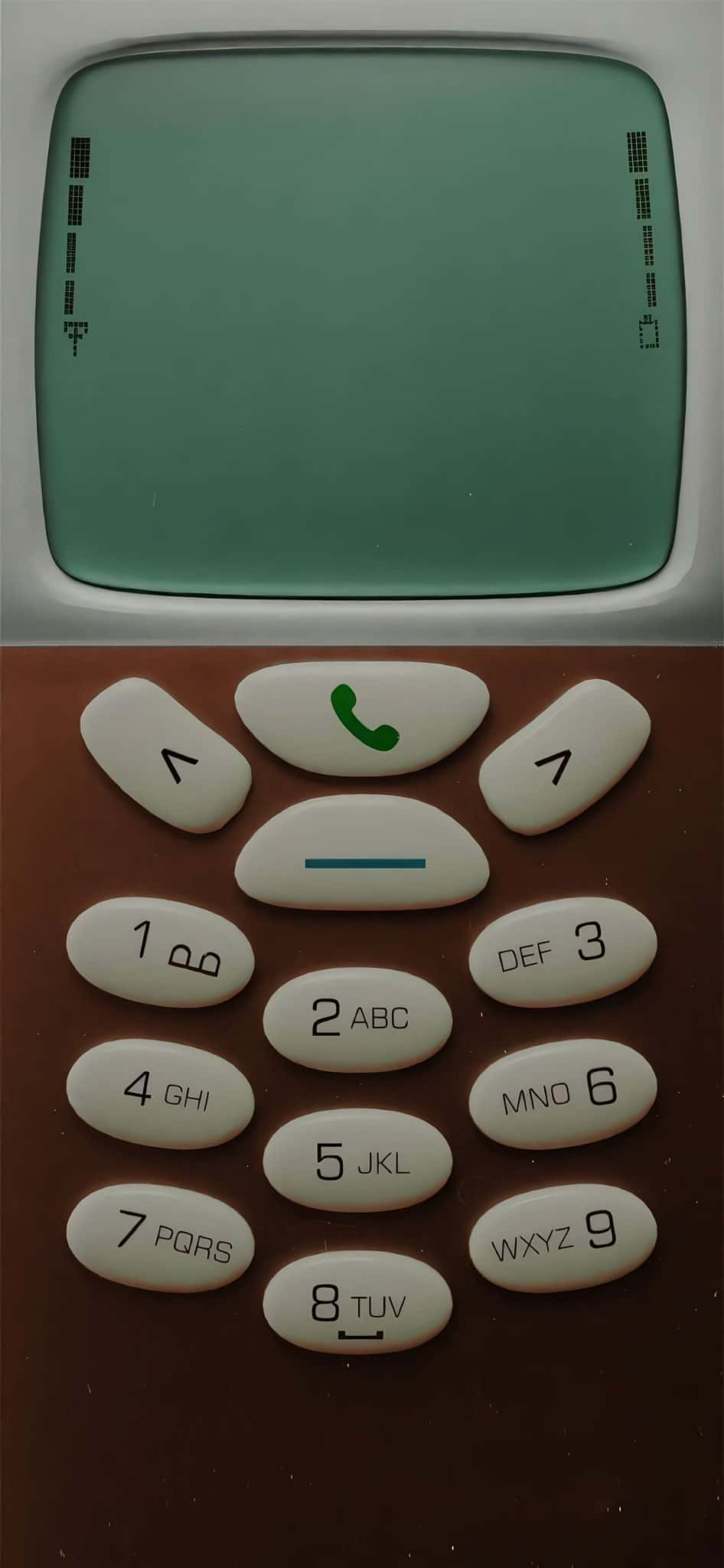 Retro Nokia Wallpapers for iPhone 4K | Nostalgic Phone Backgrounds 4 nokia-3310-grey-bezel-green-screen-keypad-iphone-wallpaper