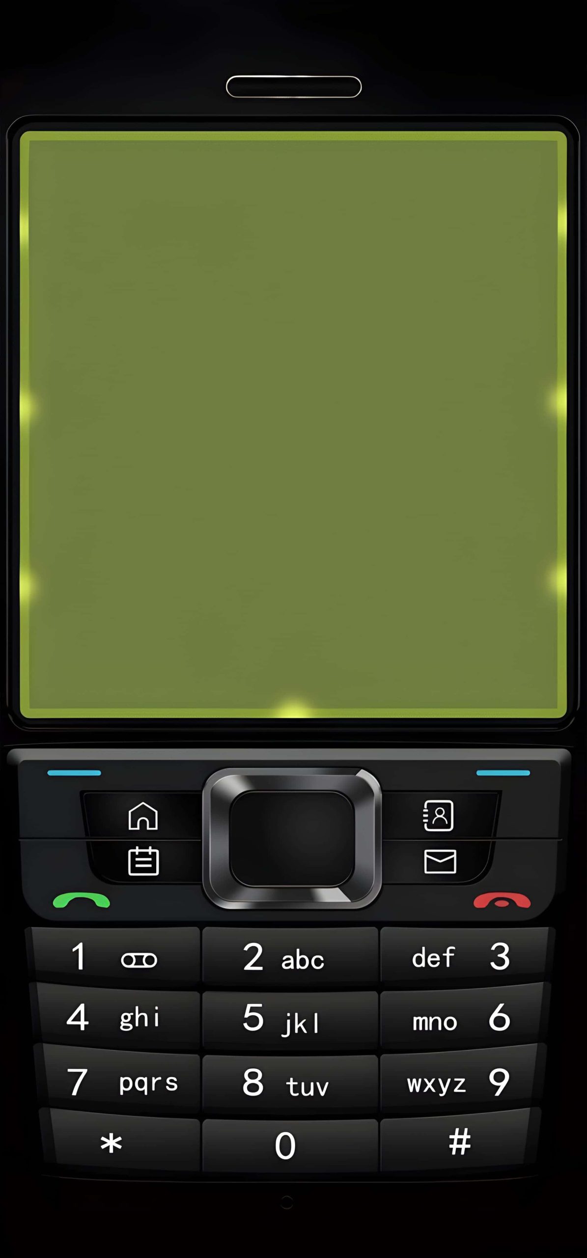 Retro Nokia Wallpapers for iPhone 4K | Nostalgic Phone Backgrounds 6 nokia-classic-black-keypad-backlit-green-screen-iphone-wallpaper