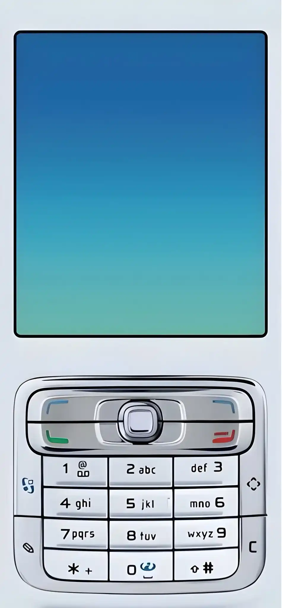 Retro Nokia Wallpapers for iPhone 4K | Nostalgic Phone Backgrounds 9 silver-nokia-e63-querty-blue-gradient-screen-iphone-wallpaper