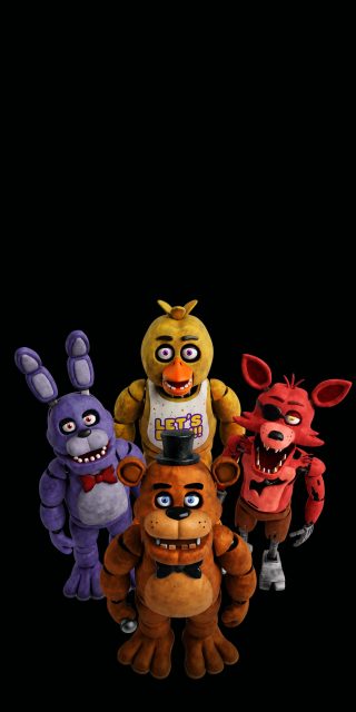 fnaf-main-squad-freddy-bonnie-chica-foxy-iphone-wallpaper