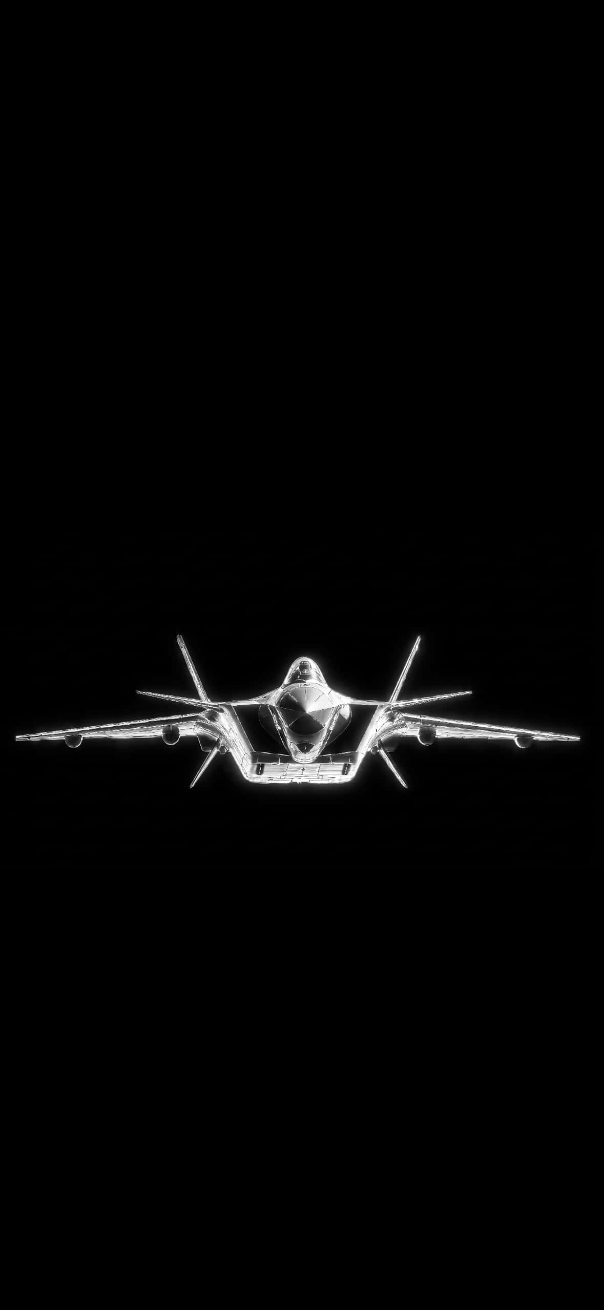 Fighter Jet iPhone Wallpapers 4K | Military Aviation HD Backgrounds 9 futuristic-stealth-fighter-jet-head-on-dark-mode-wallpaper