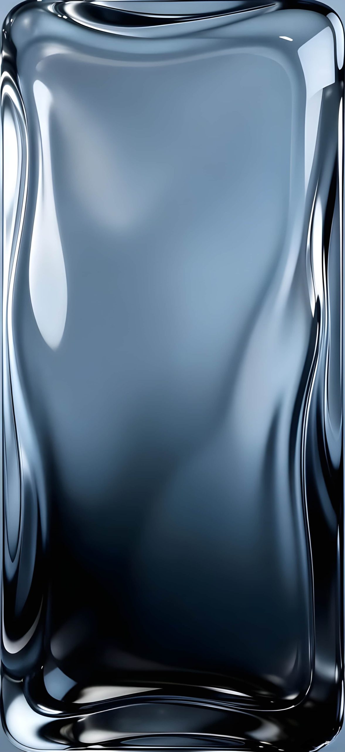 Liquid Glass iPhone Wallpapers 4K | HD Glassmorphism Backgrounds 5 metallic-blue-liquid-glass-iphone-wallpaper