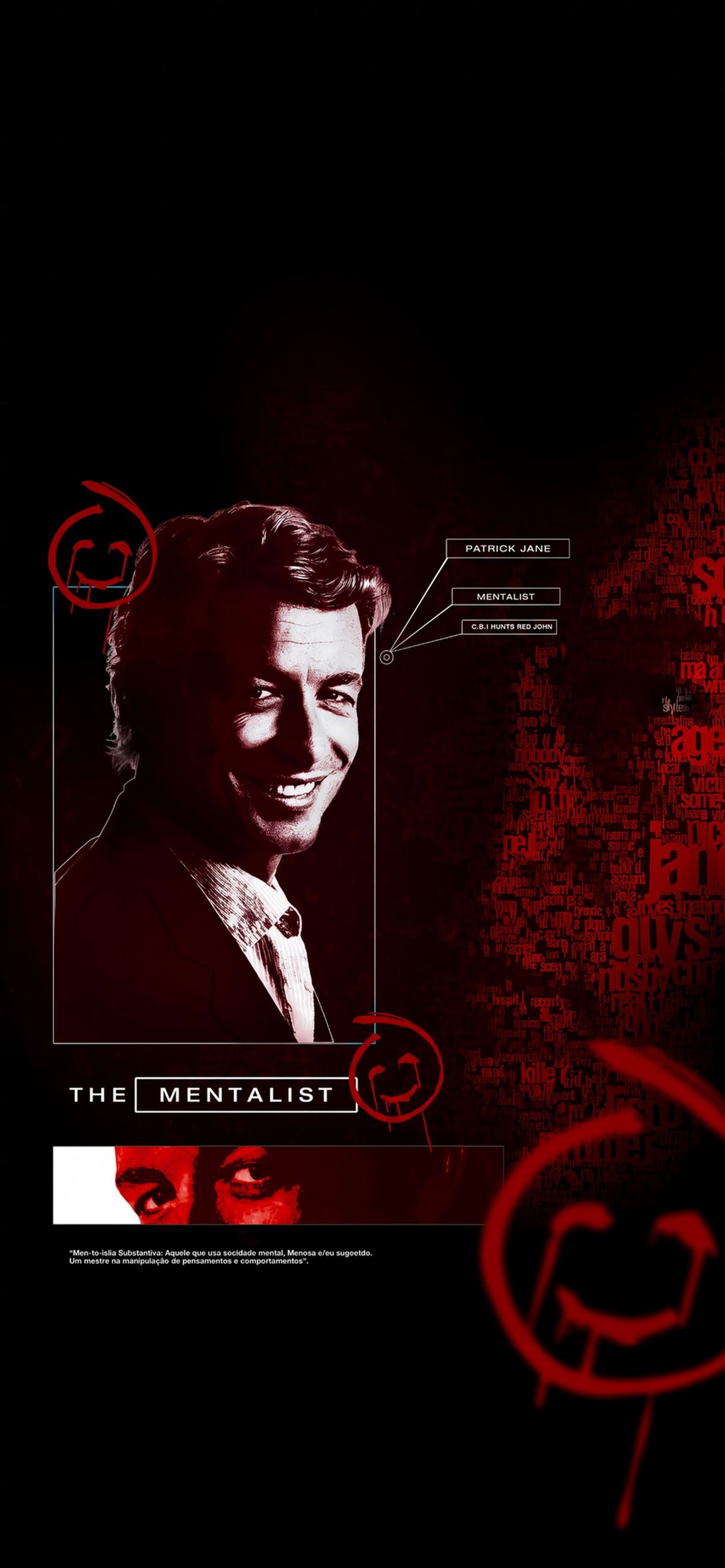 The Mentalist iPhone Wallpapers – 4K Patrick Jane Backgrounds 15 red-john-smiley-wallpaper-wallpaper