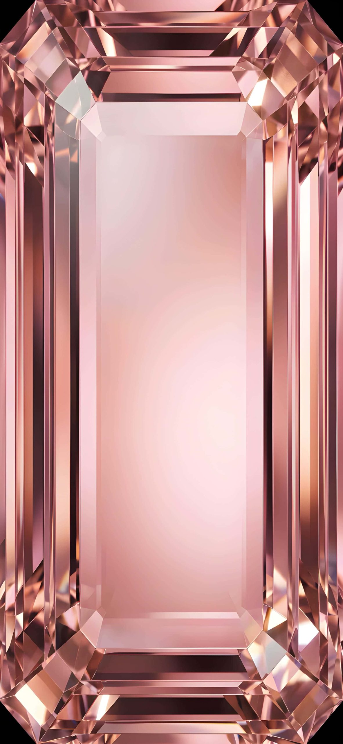 Gemstone iPhone Wallpapers 4K | Luxury Backgrounds 5 rose-gold-morganite-emerald-cut-iphone-wallpaper