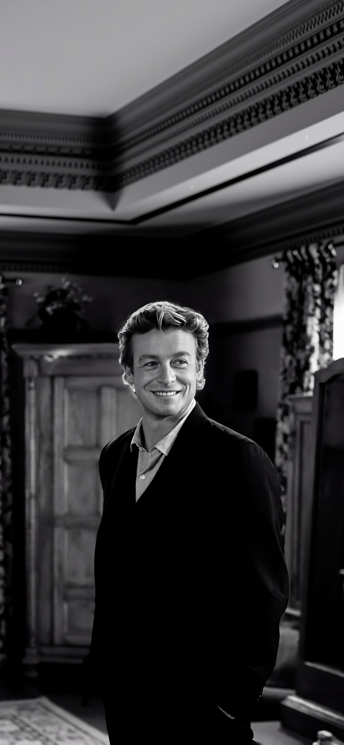The Mentalist iPhone Wallpapers – 4K Patrick Jane Backgrounds 12 smiling-simon-baker-wallpaper-wallpaper