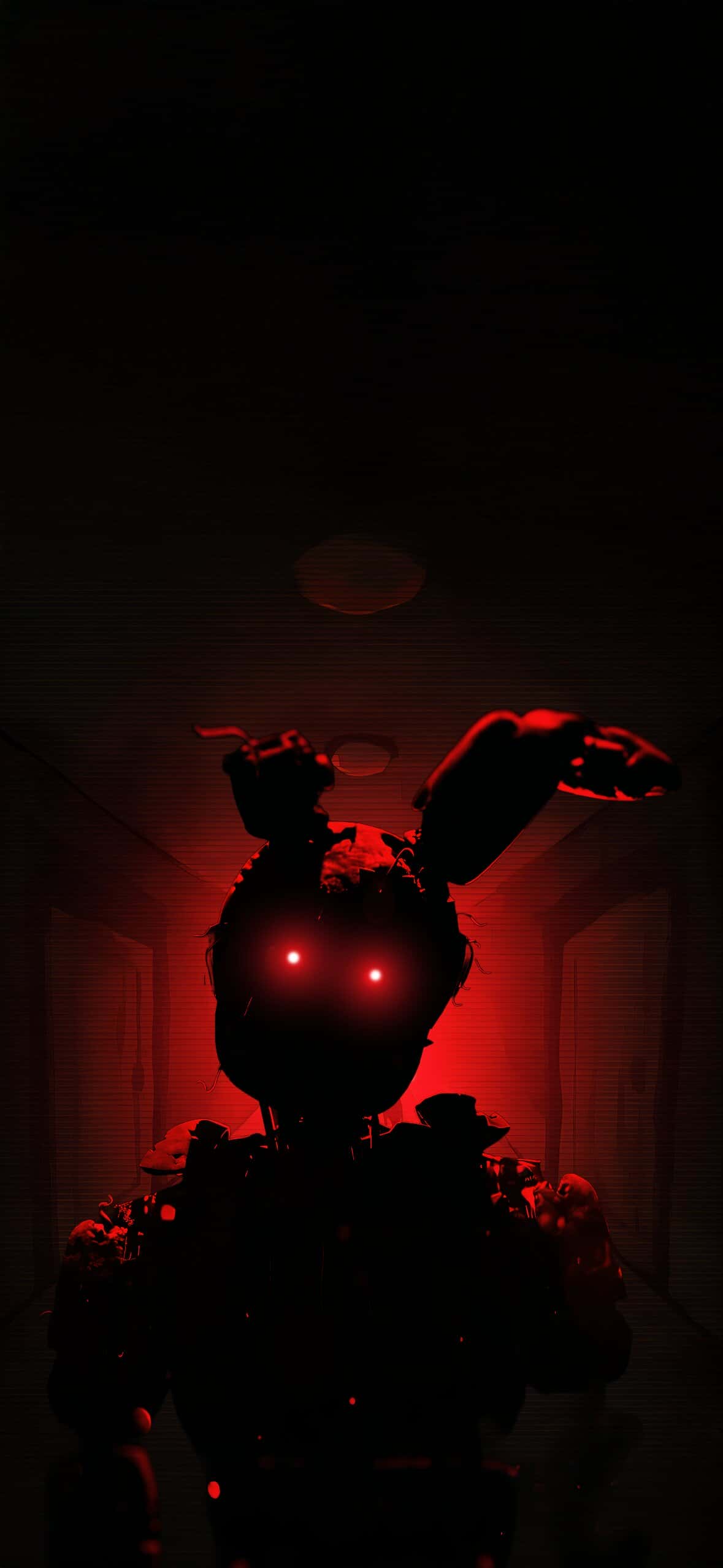 FNAF iPhone Wallpapers 4K | Five Nights at Freddy's HD Backgrounds 8 springtrap-red-glow-hallway-horror-fnaf-iphone-wallpaper