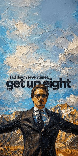tony-stark-oil-painting-motivational-quote-wallpaper