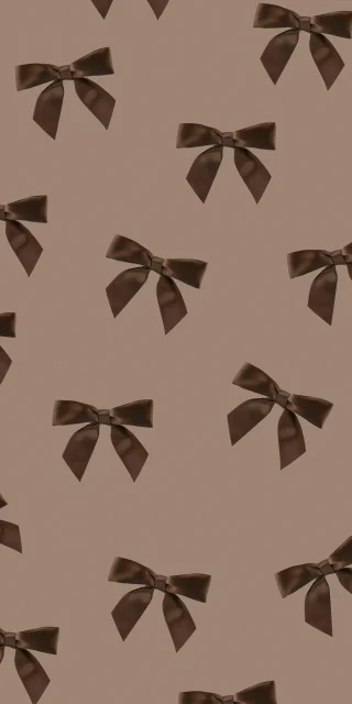 brown-satin-bows-pattern-aesthetic-iphone-wallpaper