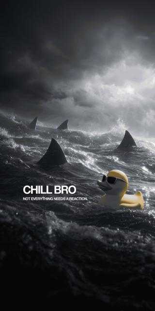 chill-bro-rubber-duck-shark-ocean-iphone-wallpaper