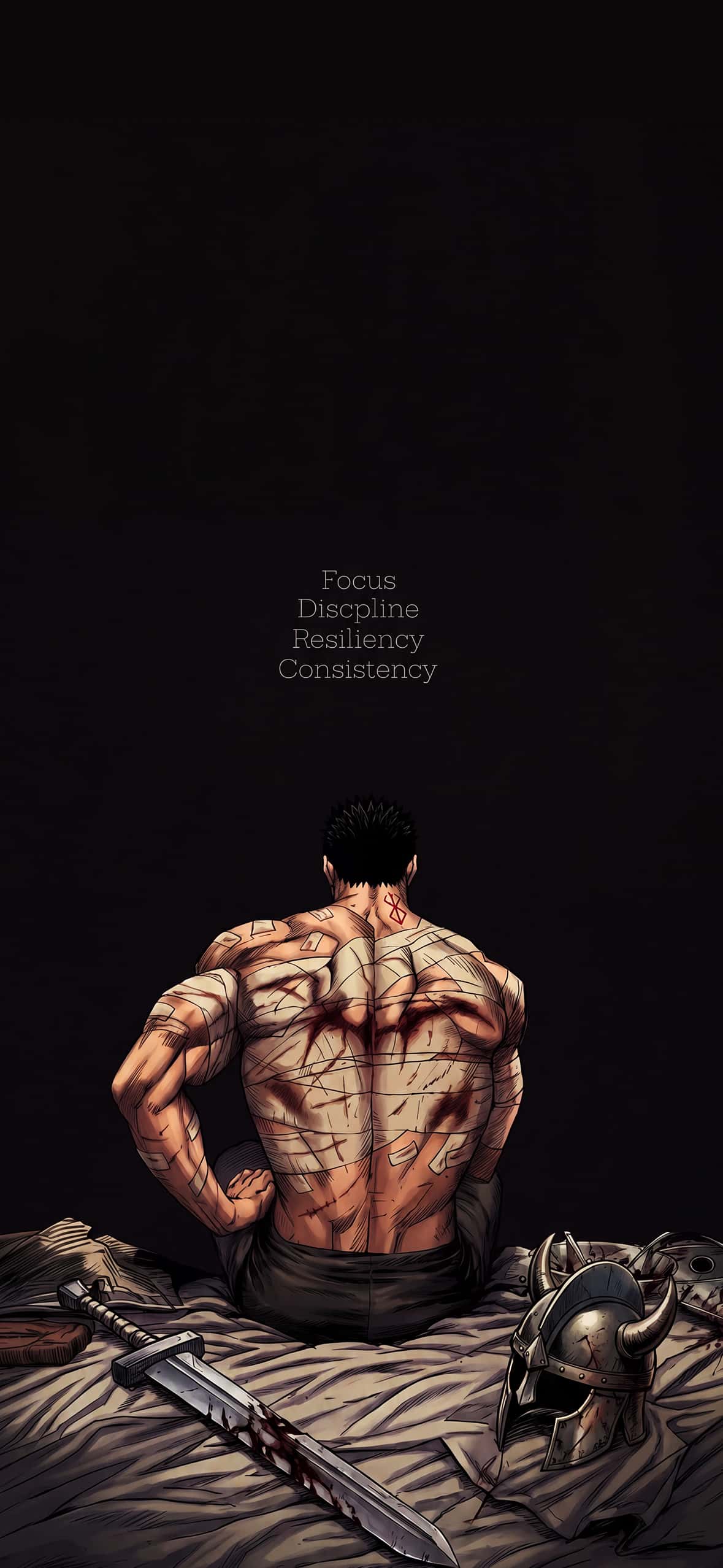 Motivational iPhone Wallpaper Collection | Lock Screen & Home Screen 4K 2 guts-berserk-discipline-motivational-quote-iphone-wallpaper