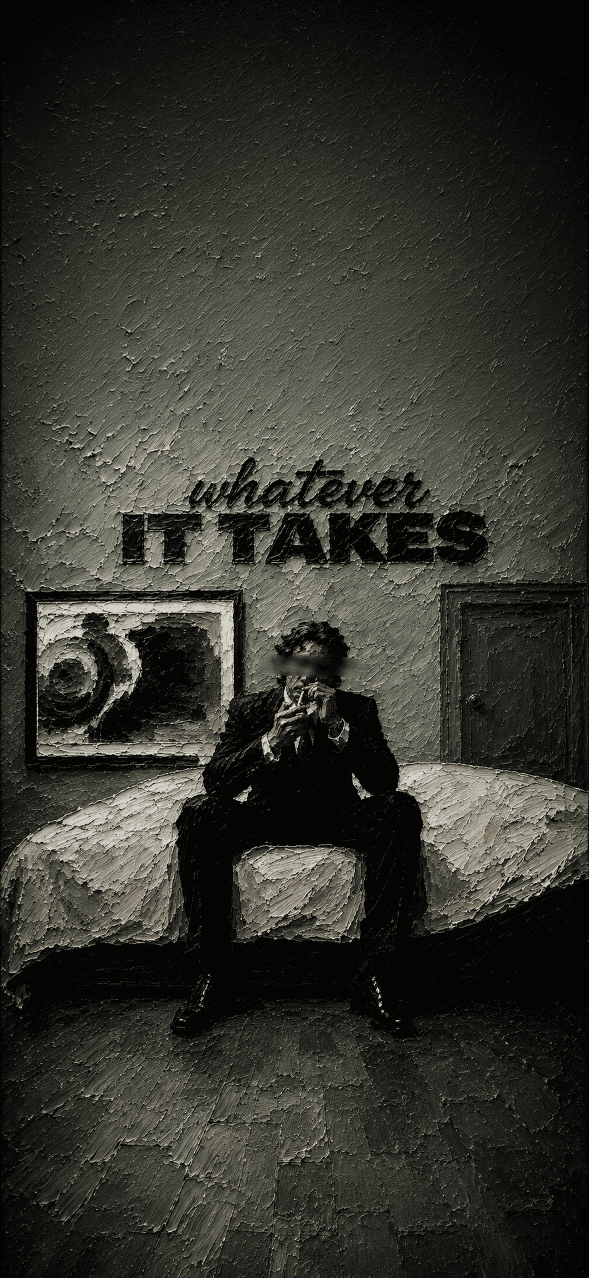 Motivational iPhone Wallpaper Collection | Lock Screen & Home Screen 4K 9 whatever-it-takes-textured-oil-painting-aesthetic-iphone-wallpaper