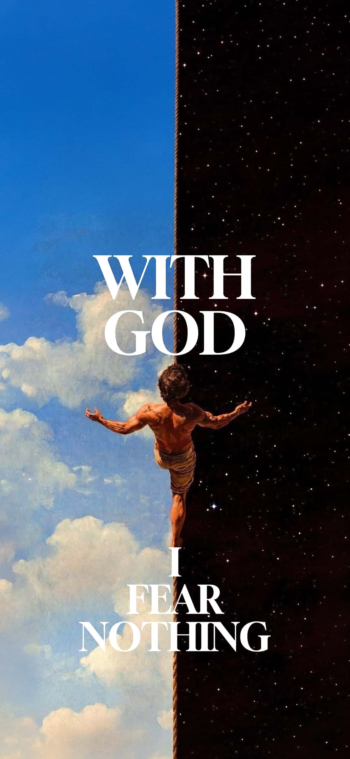 Motivational iPhone Wallpaper Collection | Lock Screen & Home Screen 4K 10 with-god-i-fear-nothing-christian-quote-iphone-wallpaper