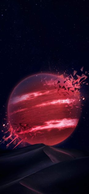 Amoled Desert Planet iPhone Wallpaper