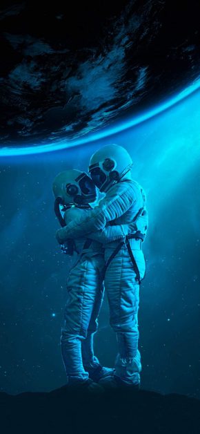 Astro Lovers iPhone Wallpaper