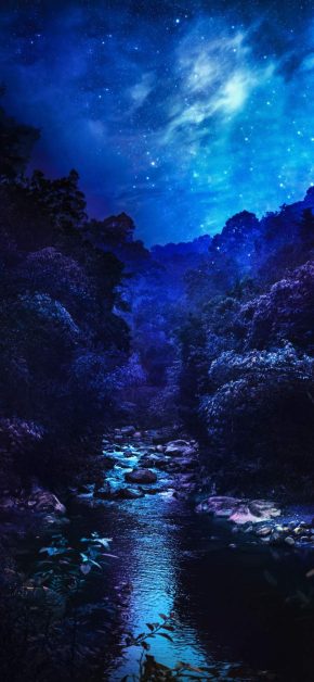 Blue Nature Scenery iPhone Wallpaper