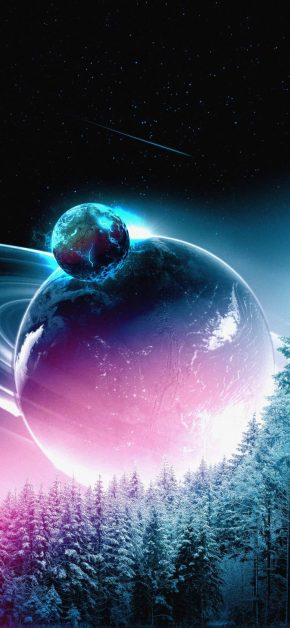 Colliding Planets Amoled