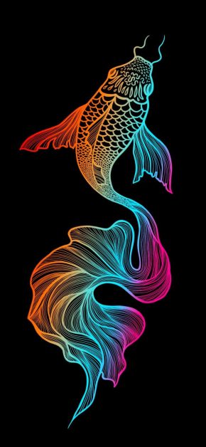 Fish Art iPhone Wallpaper