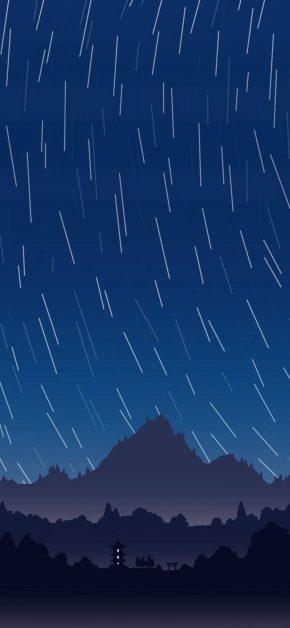 Minimal Night Long Exposure Stars