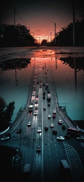 Road Illusion iPhone Wallpaper