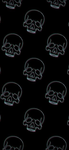 Skull Pattern iPhone Wallpaper