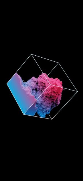 Smoke Cube iPhone Wallpaper
