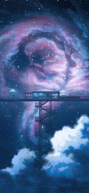 Train Station in Clouds