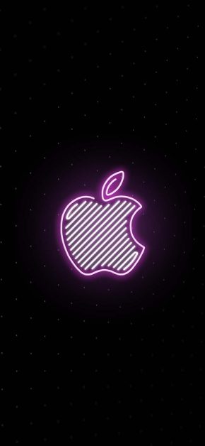 Apple Logo Neon iPhone Wallpaper Apple Logo Neon iPhone Wallpaper