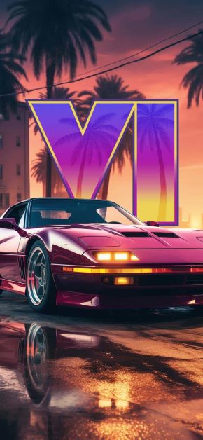 GTA 6 Classic Car iPhone Wallpaper GTA 6 Classic Car iPhone Wallpaper