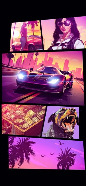 Vice City GTA 6 iPhone Wallpaper Vice City GTA 6 iPhone Wallpaper