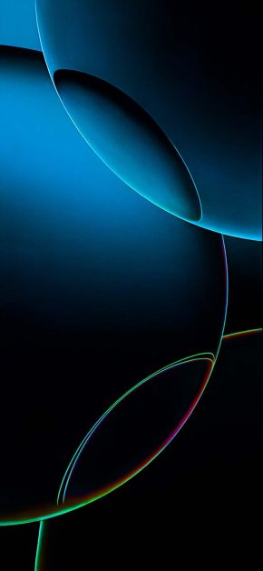 iPhone 16 Pro Dark Blue Circles Wallpaper iPhone 16 Pro Dark Blue Circles Wallpaper