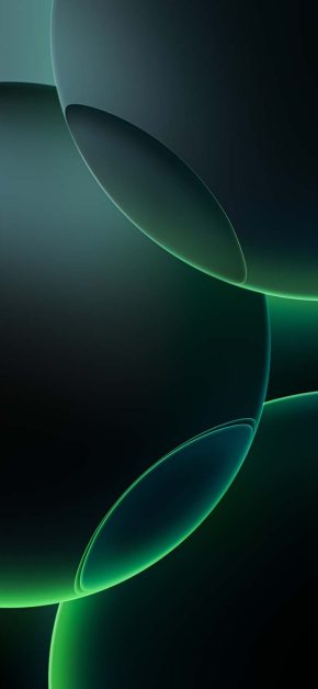 iPhone 16 Pro Abstract Circles Green Wallpaper iPhone 16 Pro Abstract Circles Green Wallpaper