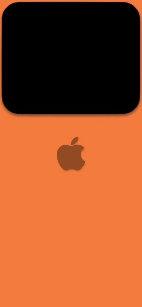 Top 20 Minimalist iPhone Wallpapers: Tech-Inspired, Apple Logo & Abstract Designs 19 bright-orange-apple-logo-minimalist-wallpaper-iphone