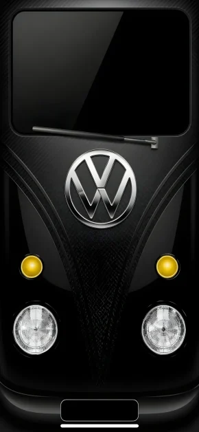 Top 20 Minimalist iPhone Wallpapers: Tech-Inspired, Apple Logo & Abstract Designs 17 classic-vw-bus-black-carbon-fiber-iphone-background