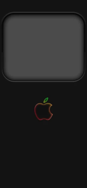 Top 20 Minimalist iPhone Wallpapers: Tech-Inspired, Apple Logo & Abstract Designs 15 dark-mode-apple-logo-wallpaper-rainbow-glow