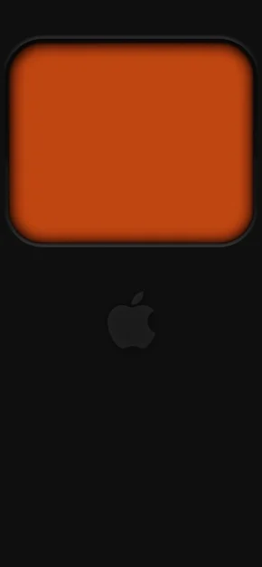 Top 20 Minimalist iPhone Wallpapers: Tech-Inspired, Apple Logo & Abstract Designs 8 minimalist-orange-widget-frame-black-wallpaper