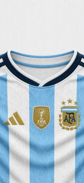 The Ultimate FIFA Home Kit Jersey iPhone Wallpapers Collection 2 argentina-world-champions-2022-jersey-iphone-wallpaper