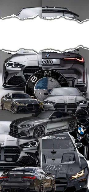 30 Best HD BMW iPhone Wallpapers (4K M Series & Classic) 9 bmw-m4-collage-torn-paper-iphone-wallpaper