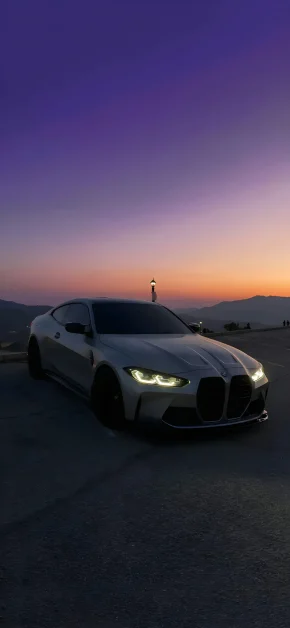 30 Best HD BMW iPhone Wallpapers (4K M Series & Classic) 14 bmw-m4-purple-sunset-overlook-iphone-wallpaper