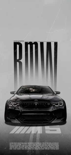 30 Best HD BMW iPhone Wallpapers (4K M Series & Classic) 20 bmw-m5-spec-sheet-poster-iphone-wallpaper