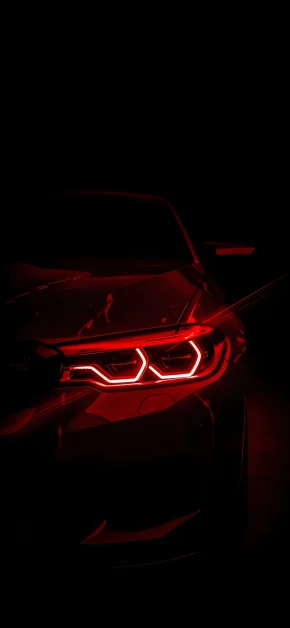 30 Best HD BMW iPhone Wallpapers (4K M Series & Classic) 24 bmw-red-headlight-dark-iphone-wallpaper